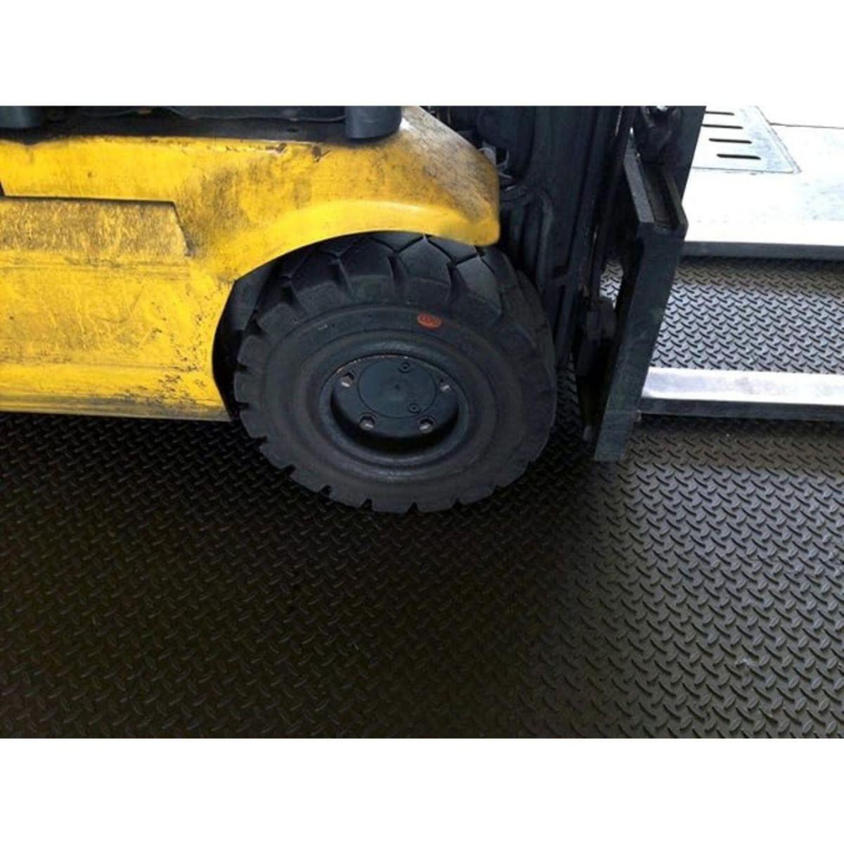 ART PLAST Dalle de sol PVC Clipsable 50x50 cm Sol Antidérapant - Revêtement de sol Noir Garage, Atelier Art Plast