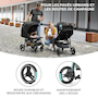 Voir la diapositive 4 : KINDERKRAFT Poussette grande pratique et confortable