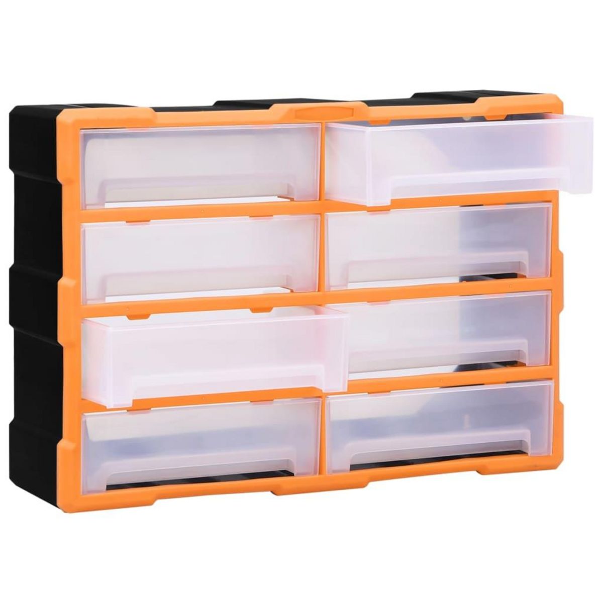 VIDAXL Organisateur multi-tiroirs avec 8 grands tiroirs 52x16x37 cm