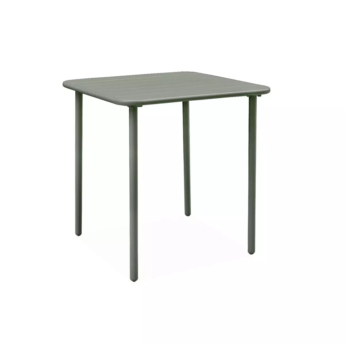SWEEEK Table de jardin métal 2 places, Amelia 70x 70cm