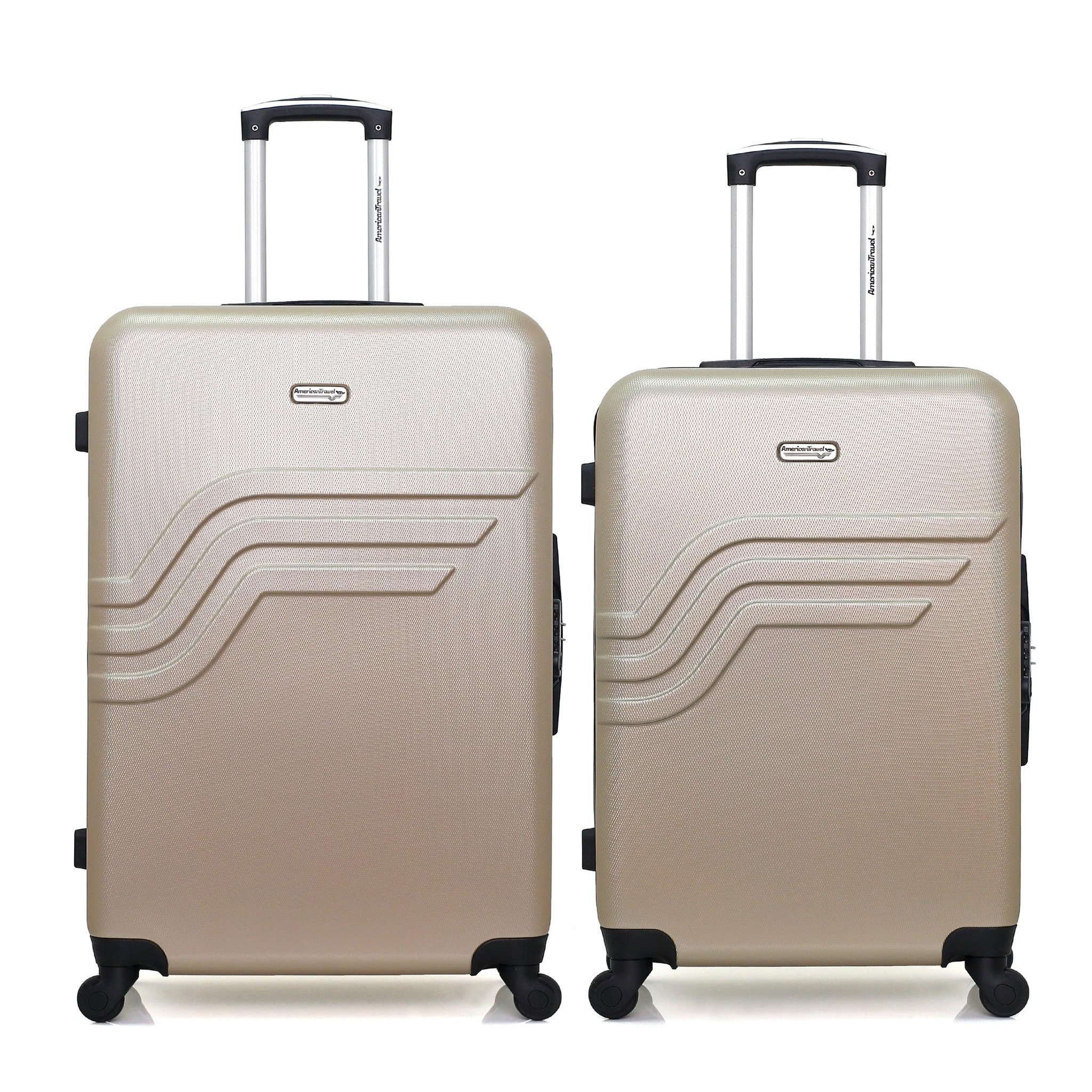 AMERICAN TRAVEL American travel - lot de 2 - valise grand format et valise weekend queens