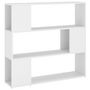 Voir la diapositive 2 : VIDAXL Bibliotheque/Separateur de piece Blanc 100x24x94 cm