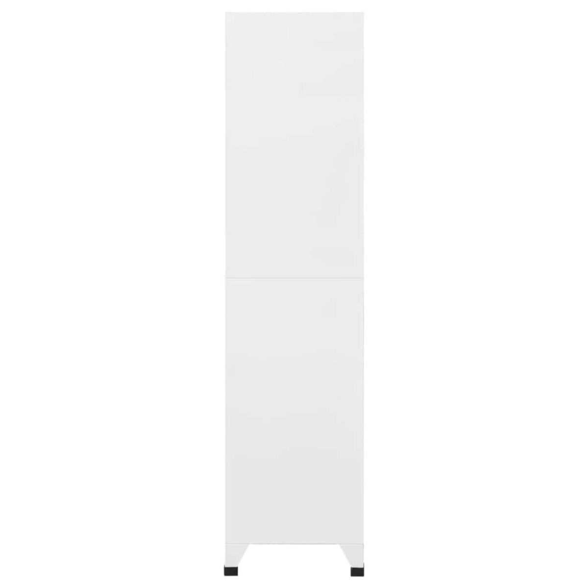 VIDAXL Armoire a casiers Blanc 90x45x180 cm Acier