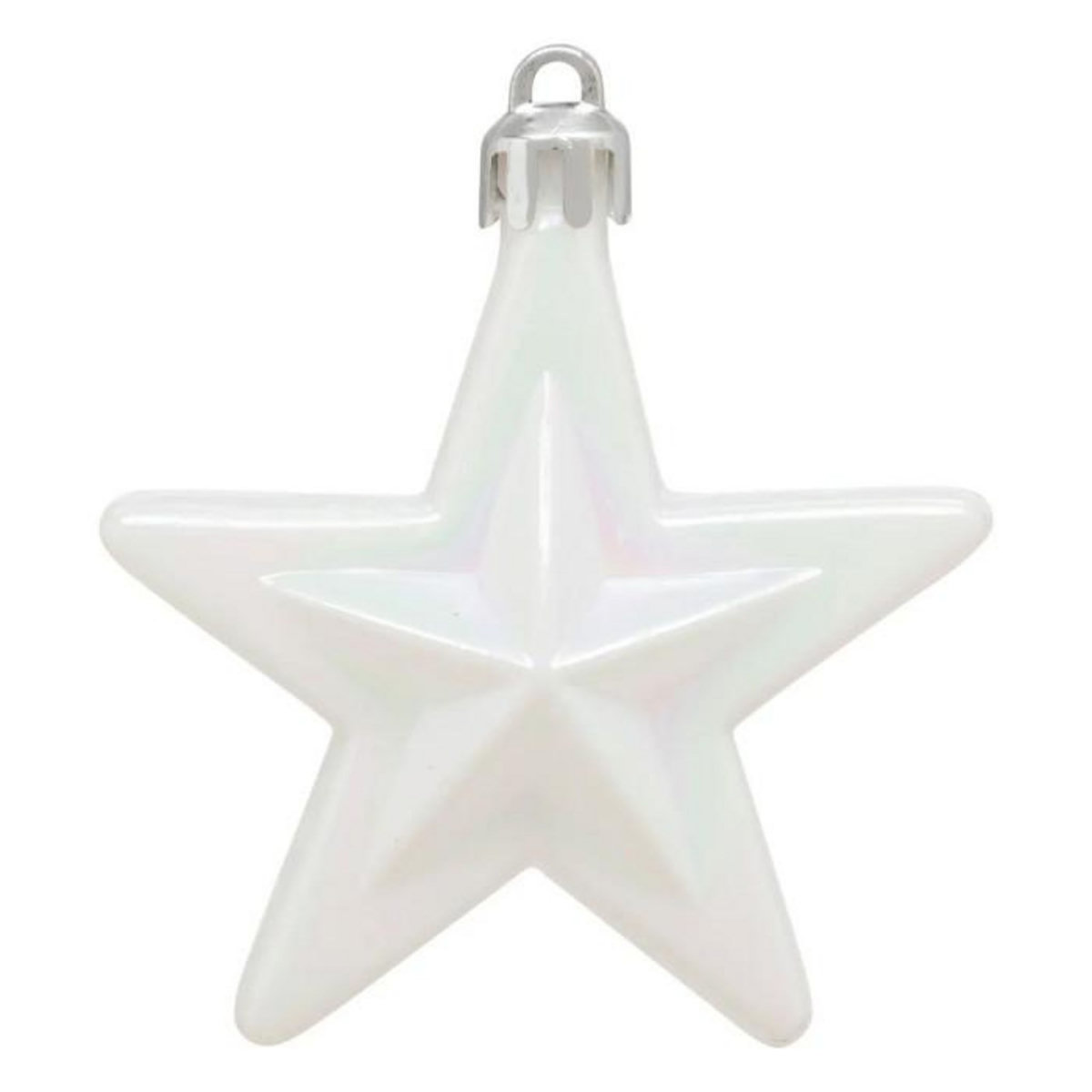 ATMOSPHERA Sujet de Noël 6 Pièces  Christmas Country  6cm Rouge & Blanc