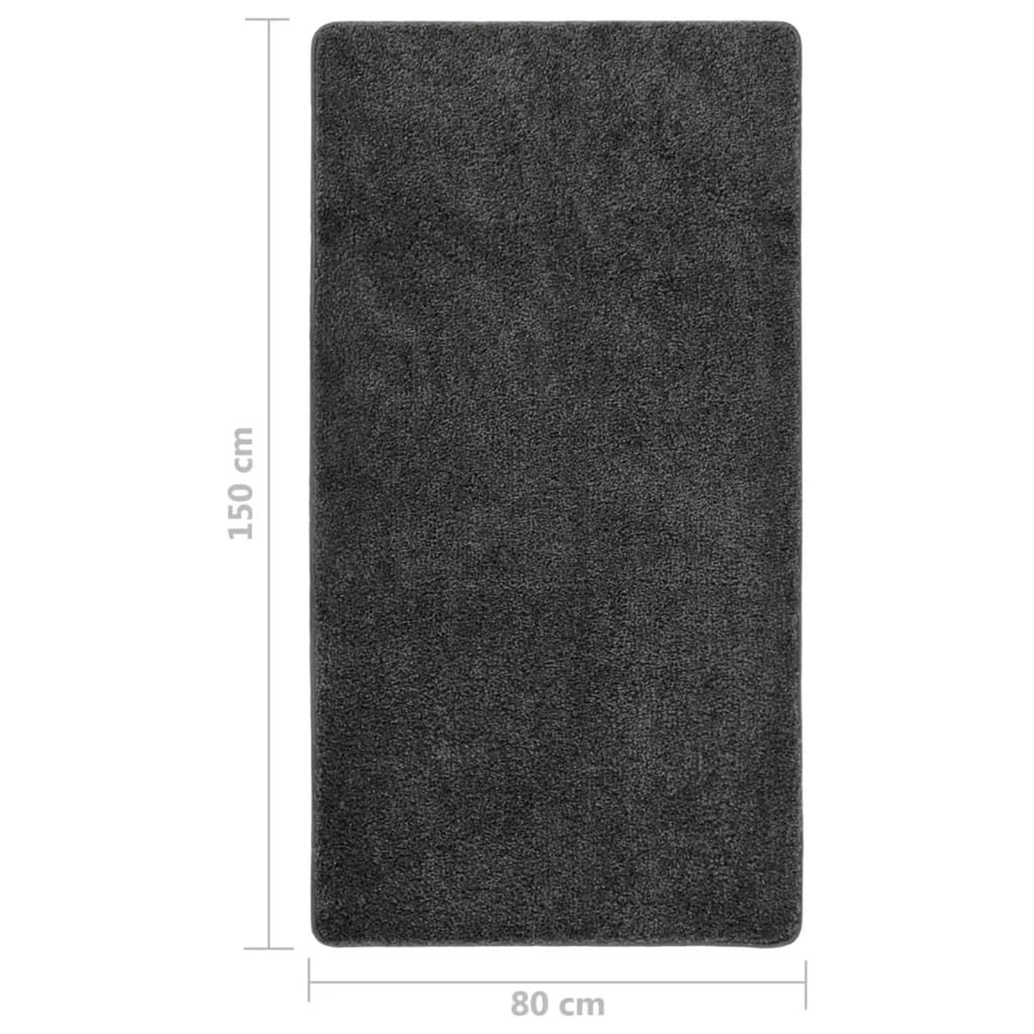 Voir la diapositive 6 : VIDAXL Tapis shaggy antiderapant Gris 80x150 cm