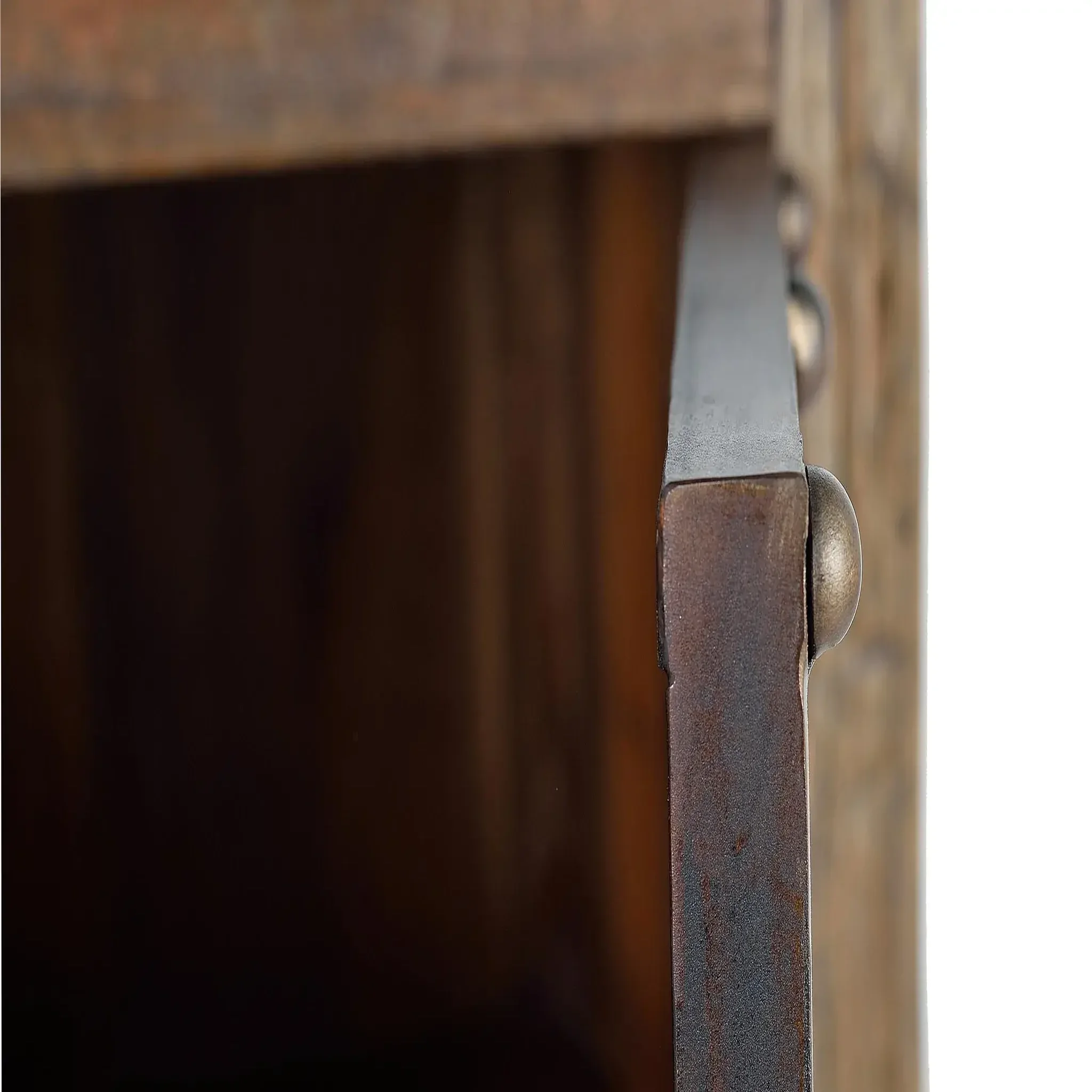 Voir la diapositive 4 : GINER Y COLOMER SL Meuble d'appoint en bois recyclé 75 cm style industriel vintage