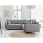 Voir la diapositive 2 : BEST MOBILIER Lena - canapé d'angle convertible - avec coffre - style scandinave - 5 places - droit