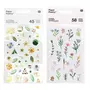 RICO DESIGN 103 stickers gel fleurs - Modèle vert