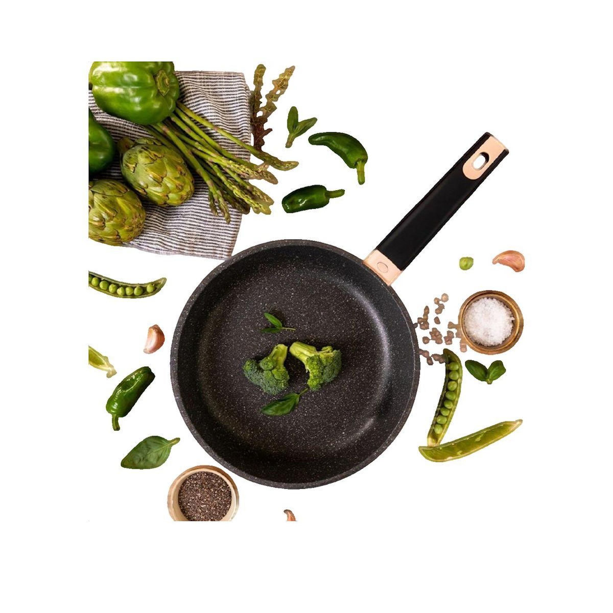 CECOTEC Ensemble de poêles Cecotec 3 pièces antiadhésives argent