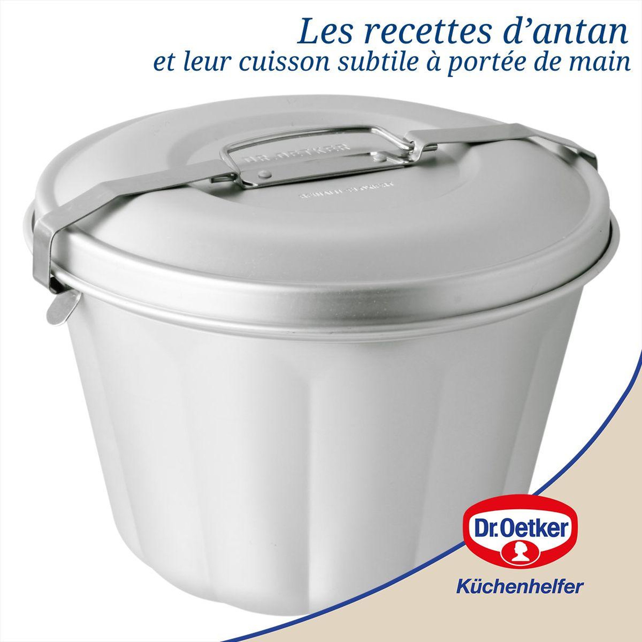 Voir la diapositive 4 : DR.OETKER Lot de 2 moules à gâteaux 21/21 cm en aluminium dr oetker back freude