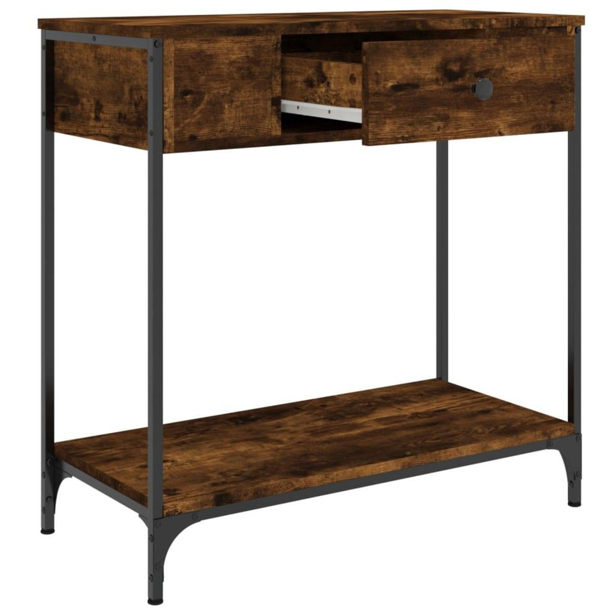 VIDAXL Table console chene fume 75x34,5x75 cm bois d'ingenierie