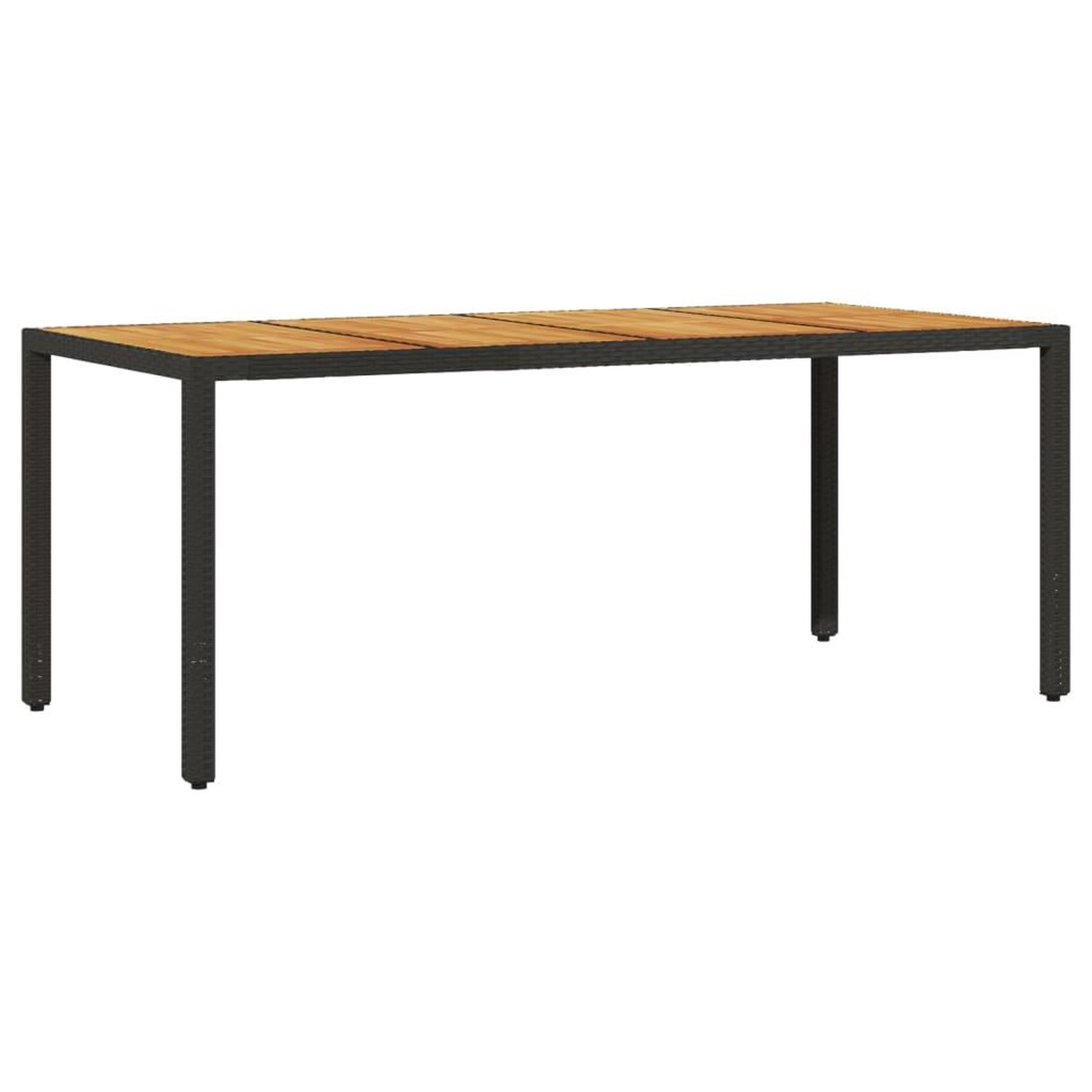Voir la diapositive 4 : VIDAXL Ensemble a manger de jardin et coussins 9 pcs noir rotin acacia