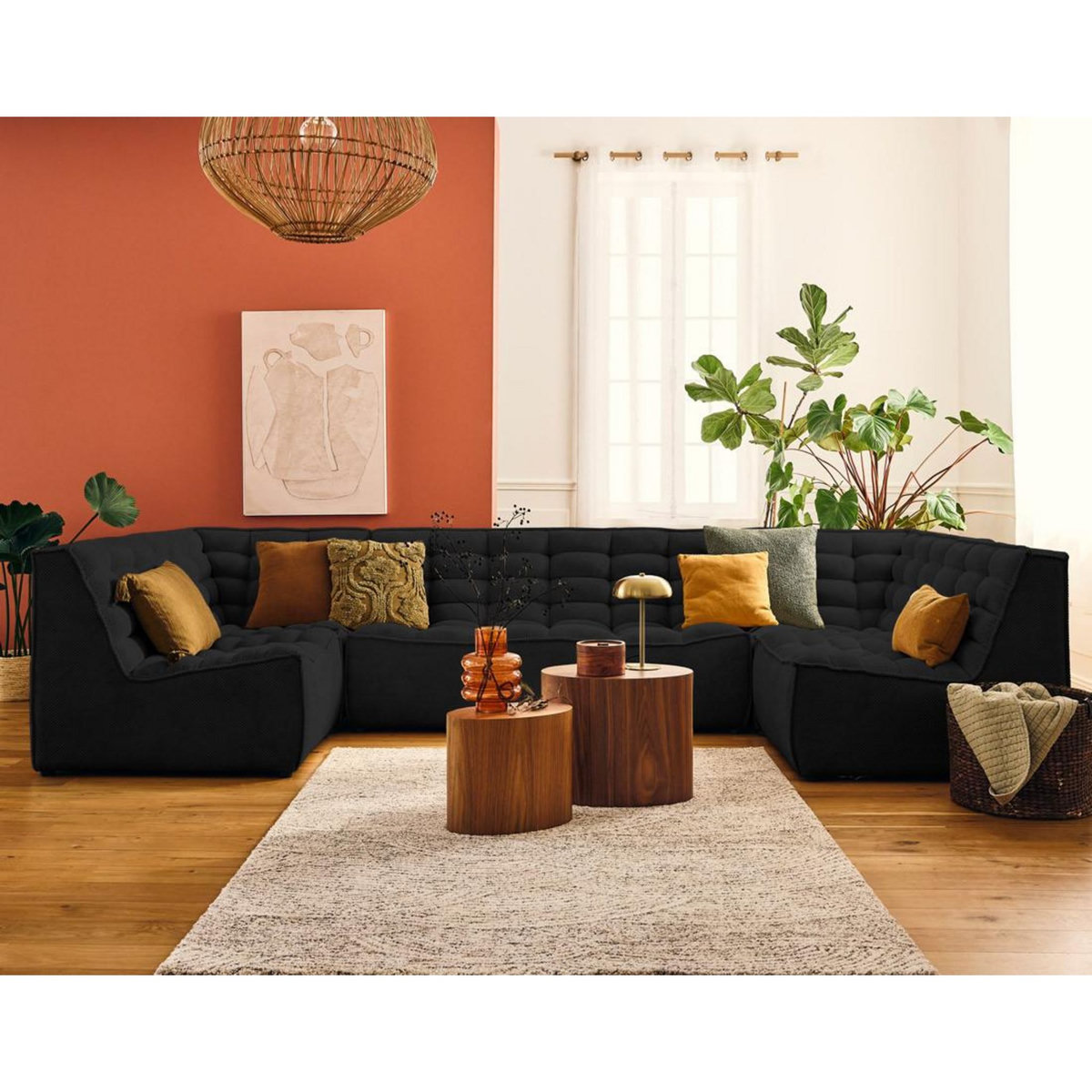 LISA DESIGN Ellie - fauteuil en velours texturé