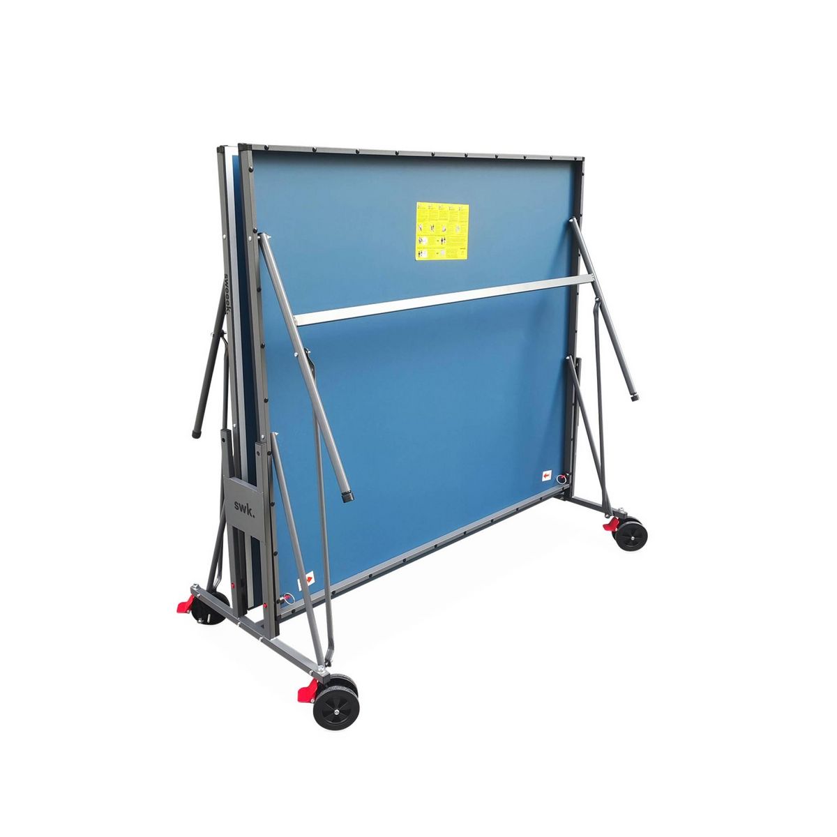 SWEEEK Table de ping pong INDOOR bleue - table pliable avec 2 raquettes et 3 balles. pour utilisation intérieure. sport tennis de table