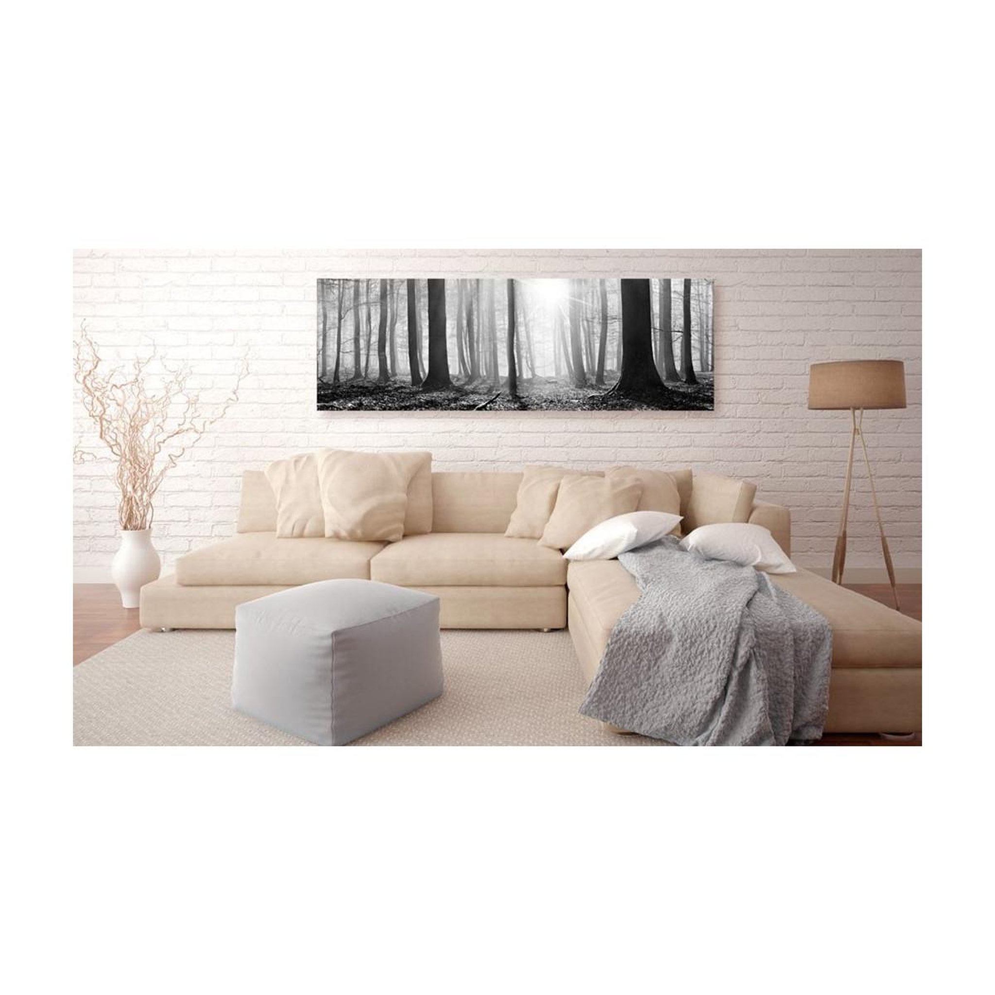 Voir la diapositive 2 : Paris Prix Tableau Imprimé  Black & White Forest