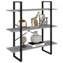 Voir la diapositive 4 : VIDAXL Bibliotheque Sonoma gris 100x30x105 cm Bois d'ingenierie