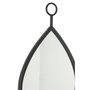 Voir la diapositive 2 : Paris Prix Miroir Mural Design  Drop  53cm Noir