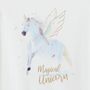 Voir la diapositive 2 : IN EXTENSO T-shirt manches courtes licorne fille