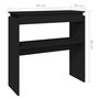 Voir la diapositive 6 : VIDAXL Table console Noir 80x30x80 cm Aggloméré