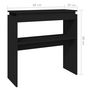 Voir la diapositive 6 : VIDAXL Table console Noir 80x30x80 cm Aggloméré