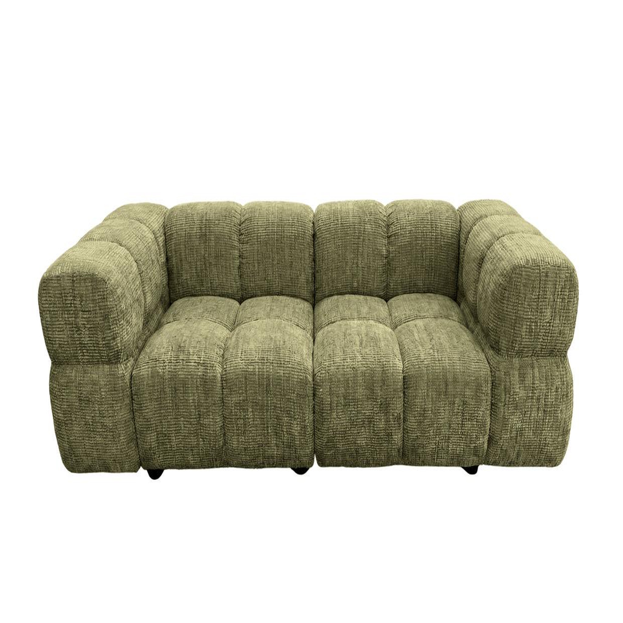 Voir la diapositive 1 : CASANOVA PARIS Gustave - canapé droit tissu chenille 2 places