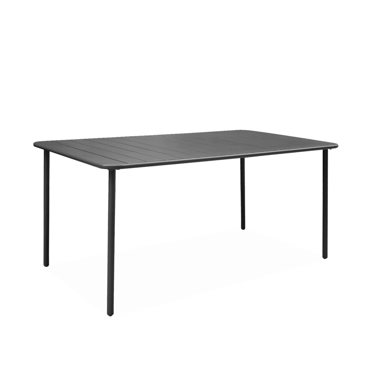 SWEEEK Table de jardin métal 6-8 places, Amelia 160x90xH72.5cm