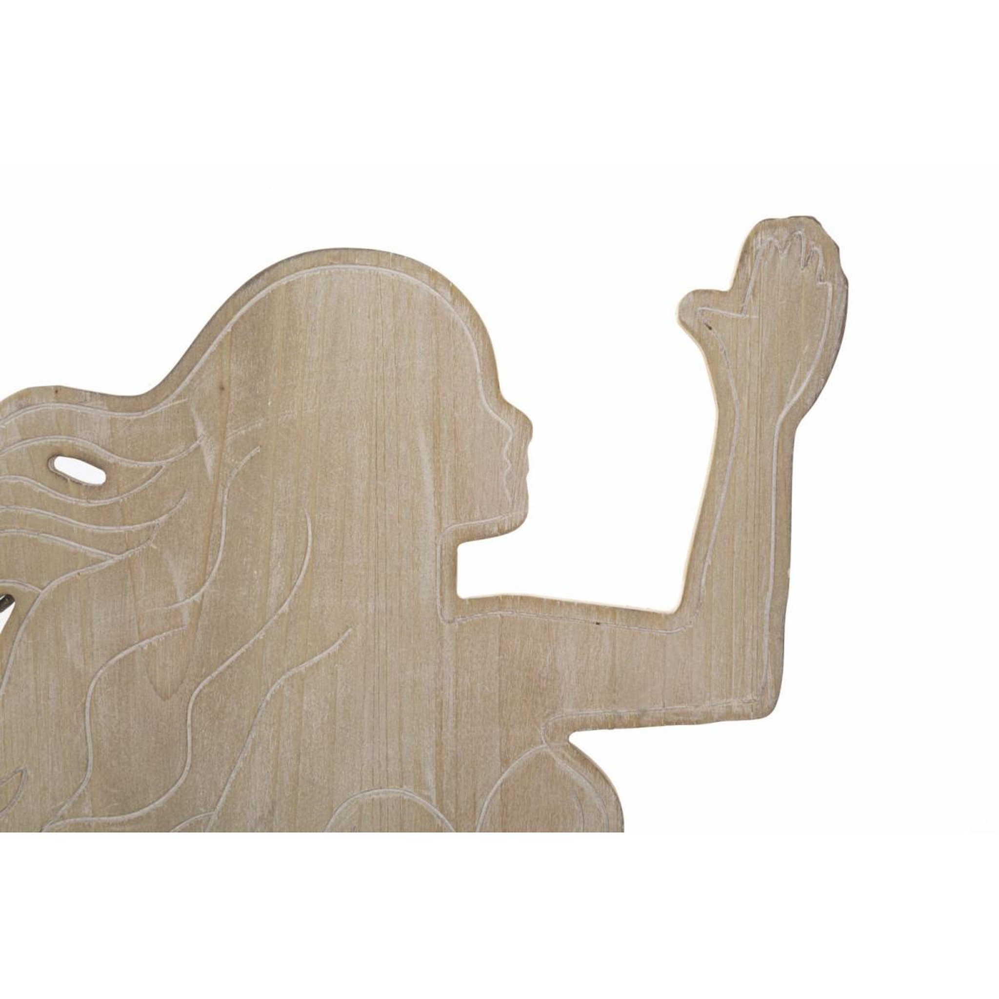 Voir la diapositive 2 : Paris Prix Décoration murale en métal  sirène  60cm naturel & bleu