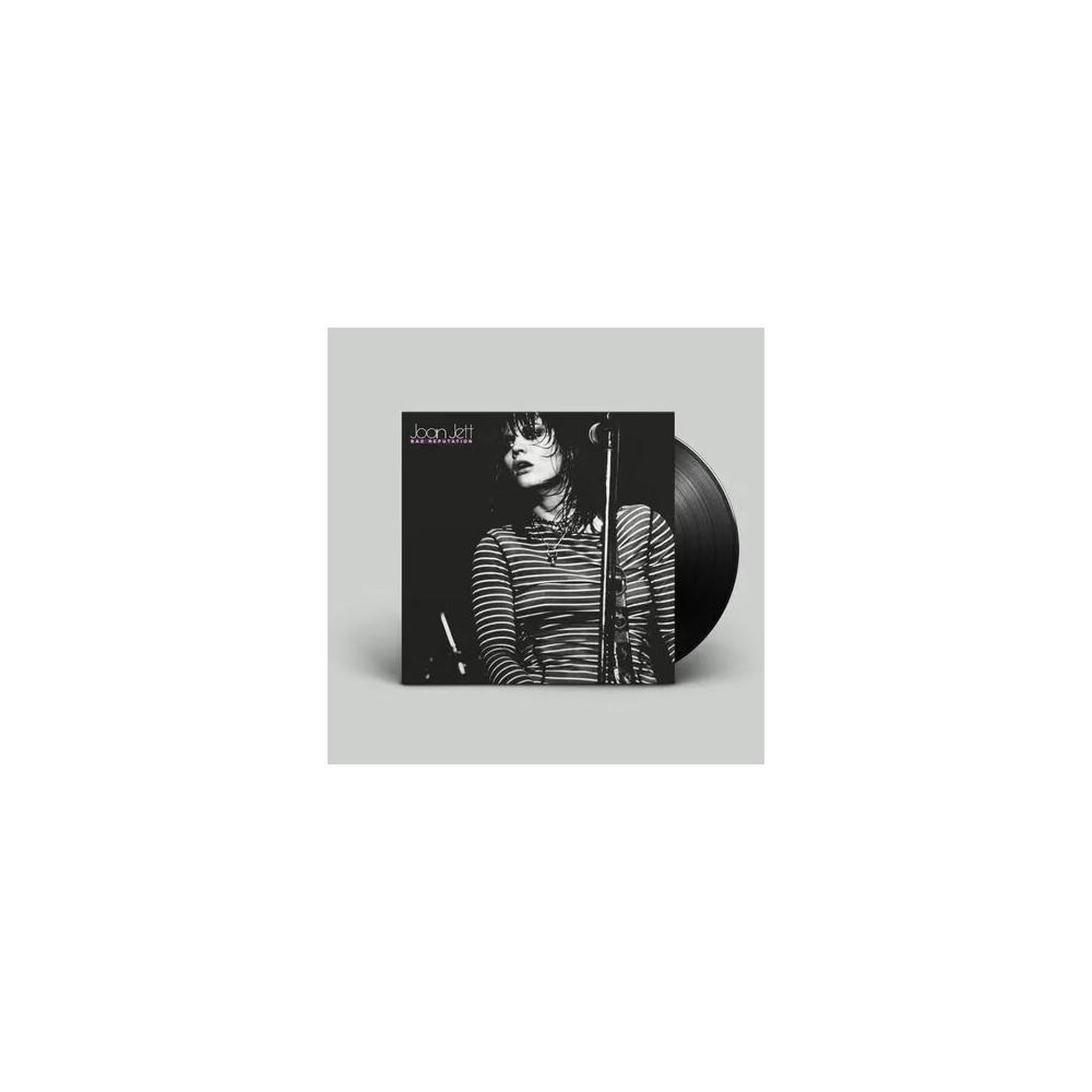 Album vinyle 45e anniversaire joan jett bad reputation, édition standard monochrome noir et blanc