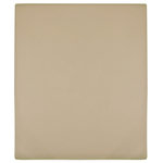 VIDAXL Draps-housses Jersey 2 pcs Taupe 160x200 cm Coton