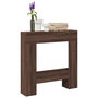 Voir la diapositive 1 : VIDAXL Cadre de cheminee chene marron 81x18x82 cm bois d'ingenierie