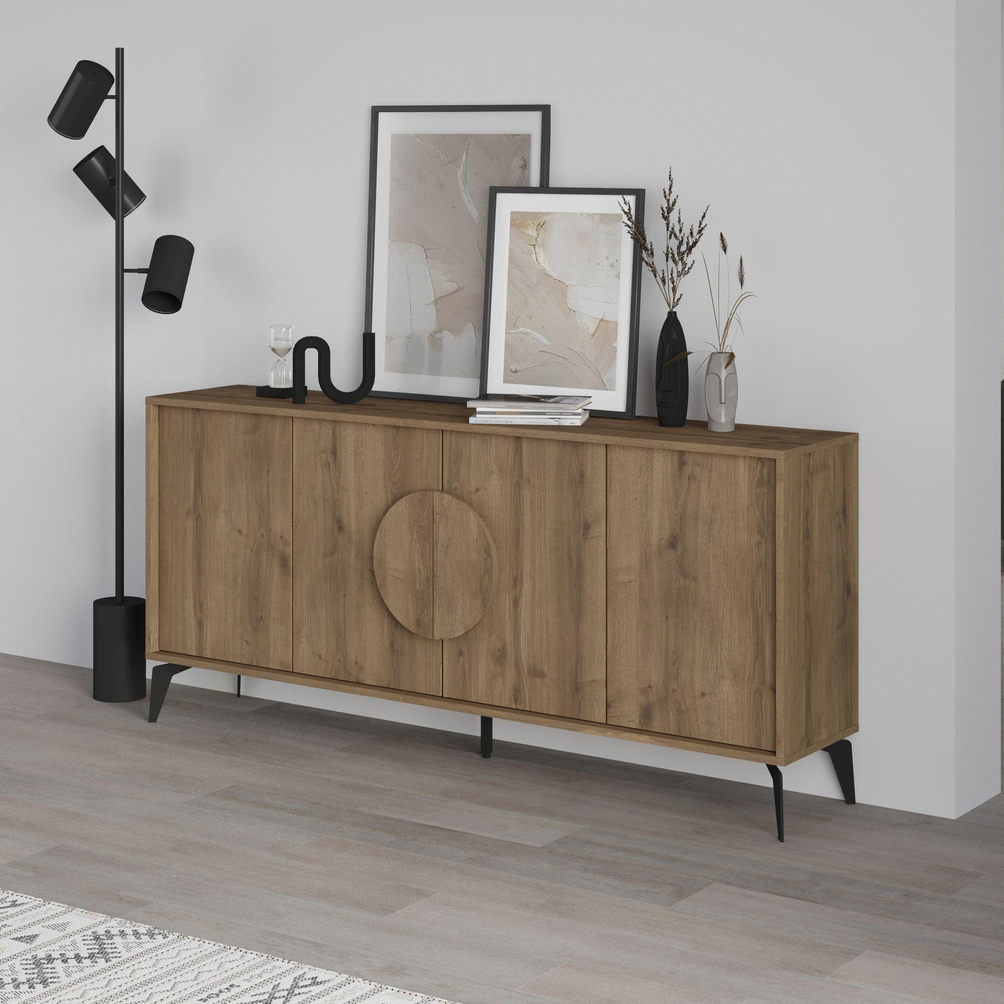Voir la diapositive 3 : Habitat et Jardin Buffet en bois  gora wide  - 180 x 36 x 82 cm - marron