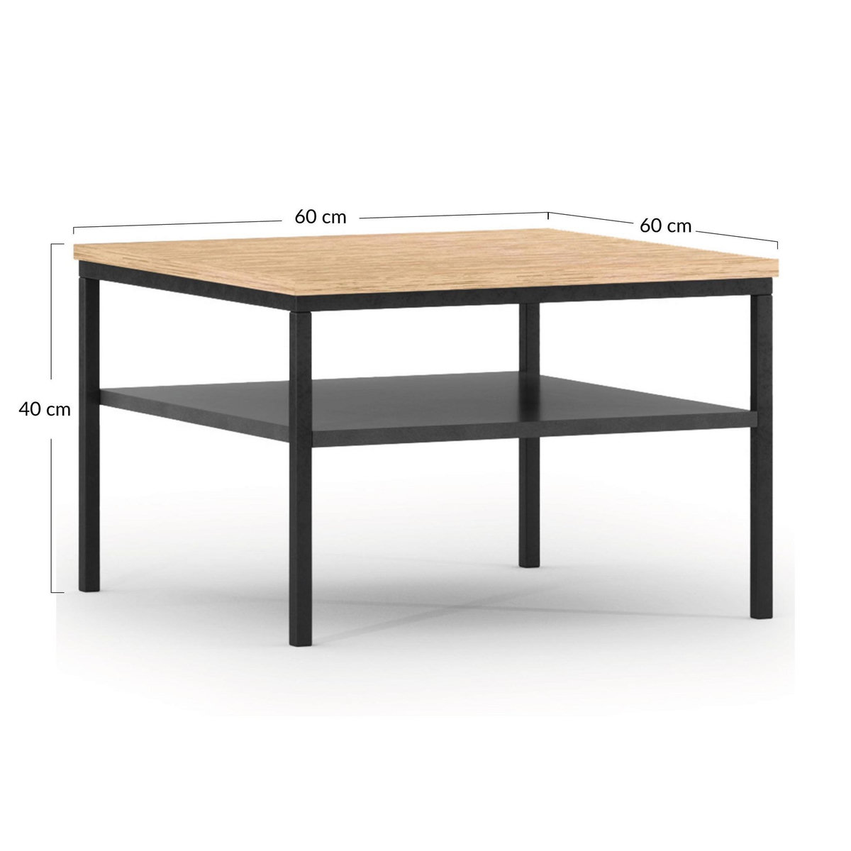 BEST MOBILIER Felicia - table basse - 60 cm