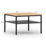 Voir la diapositive 4 : BEST MOBILIER Felicia - table basse - 60 cm