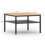 Voir la diapositive 4 : BEST MOBILIER Felicia - table basse - 60 cm