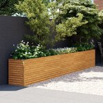 VIDAXL Lit sureleve de jardin 482x50x69 cm acier corten
