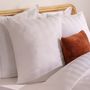Voir la diapositive 3 : ATMOSPHERA Housse de couette 260x240 + 2 taies coton satiné blanc