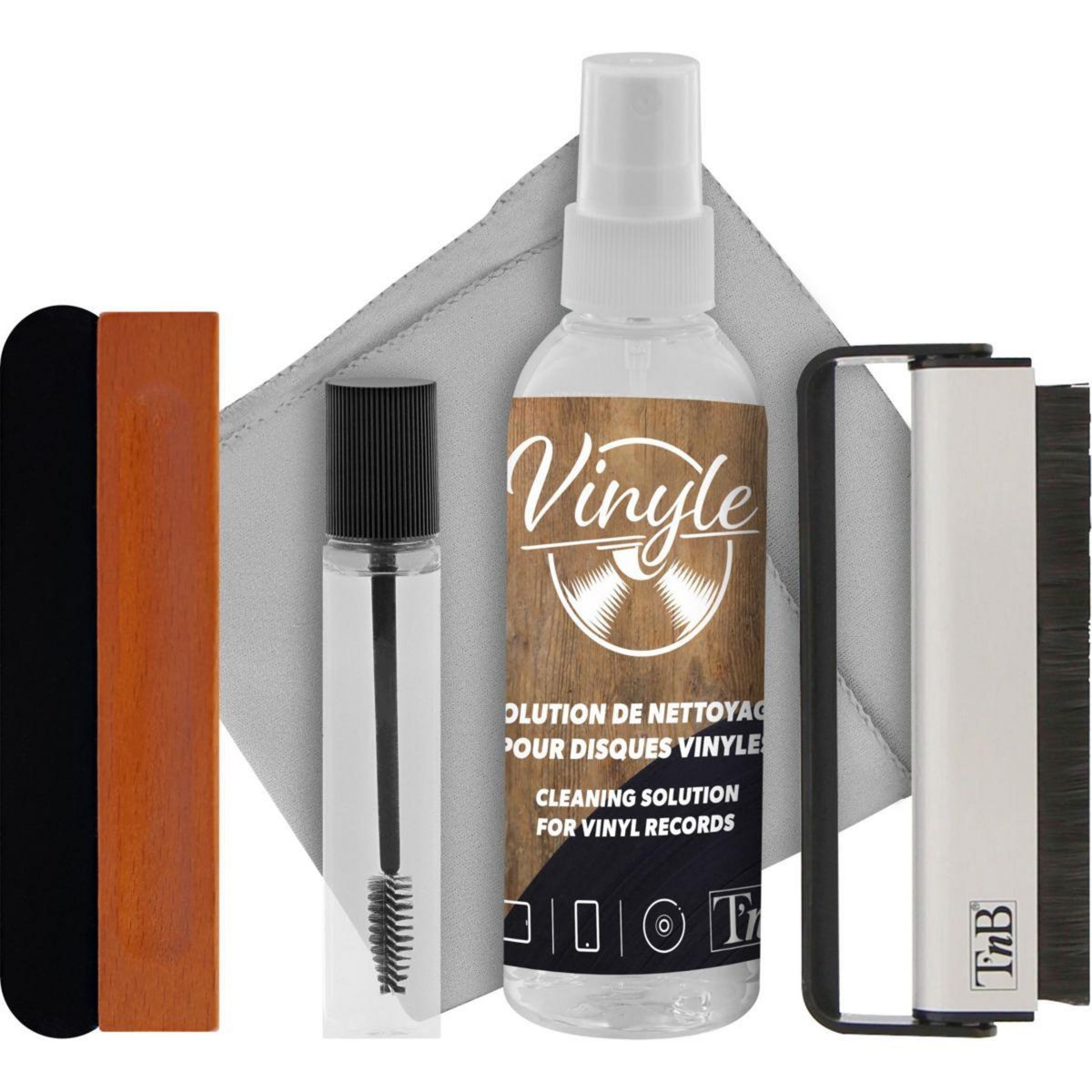 TNB Kit de nettoyage 5 en 1 pour disques et platines vinyles