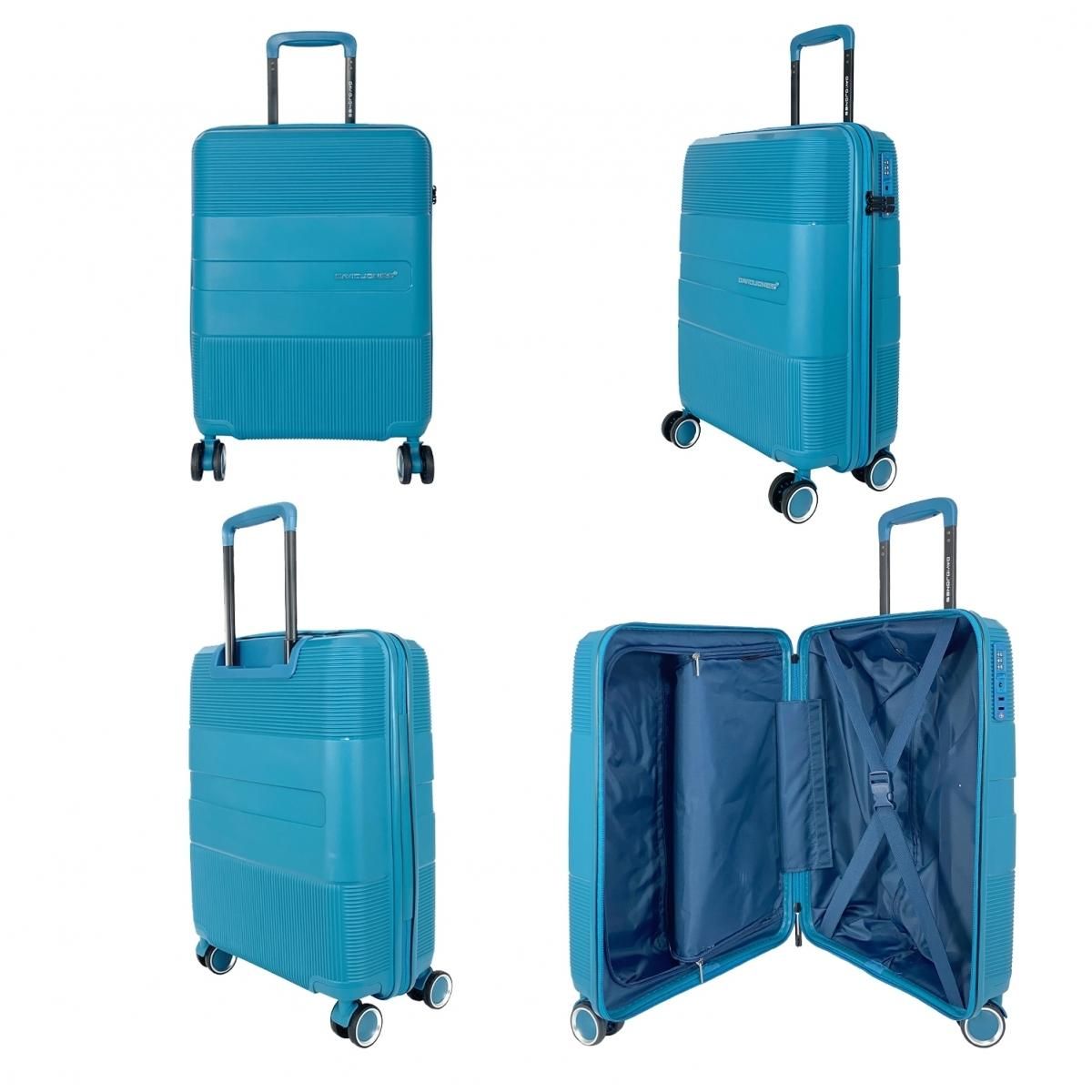 David Jones Lot 3 valises rigides dont 1 cabine TSA