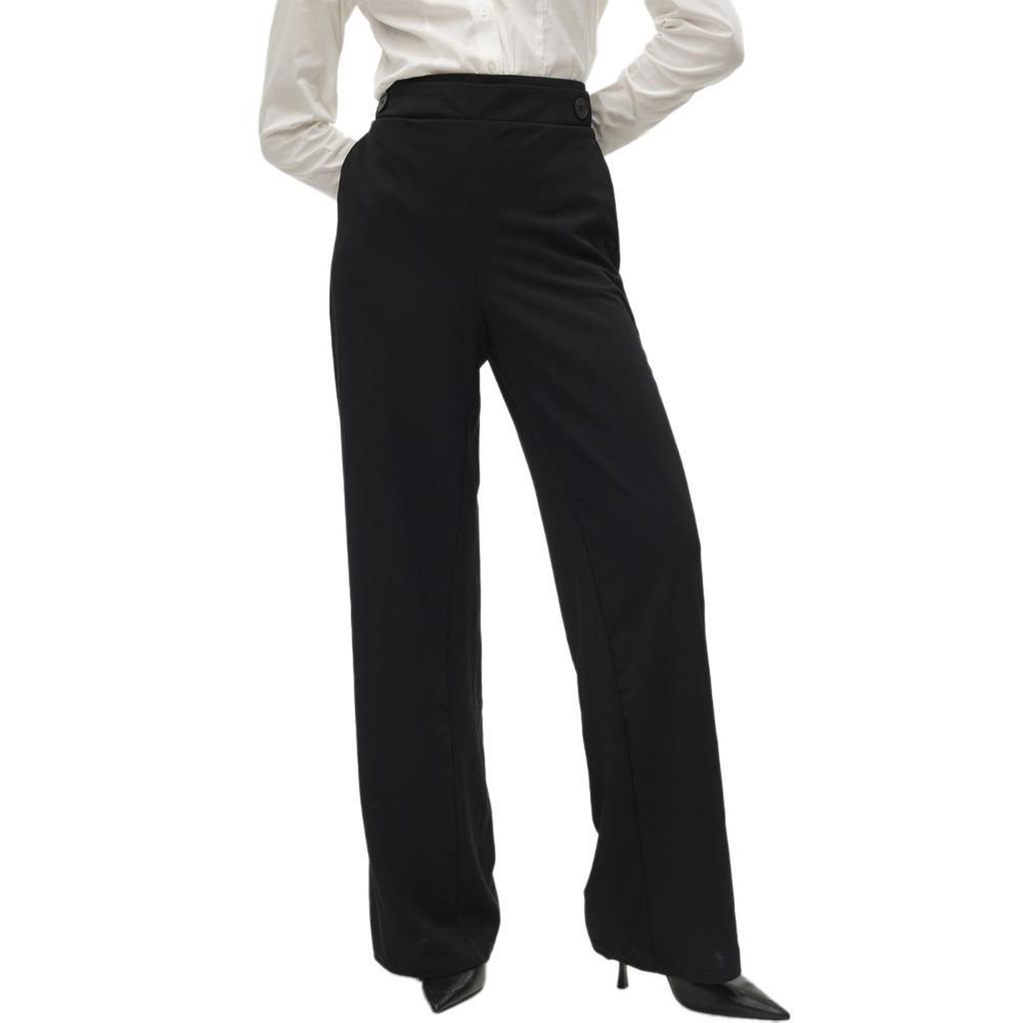 Vero Moda Pantalon Noir Femme Vero Moda Liva. Coloris disponibles : Noir