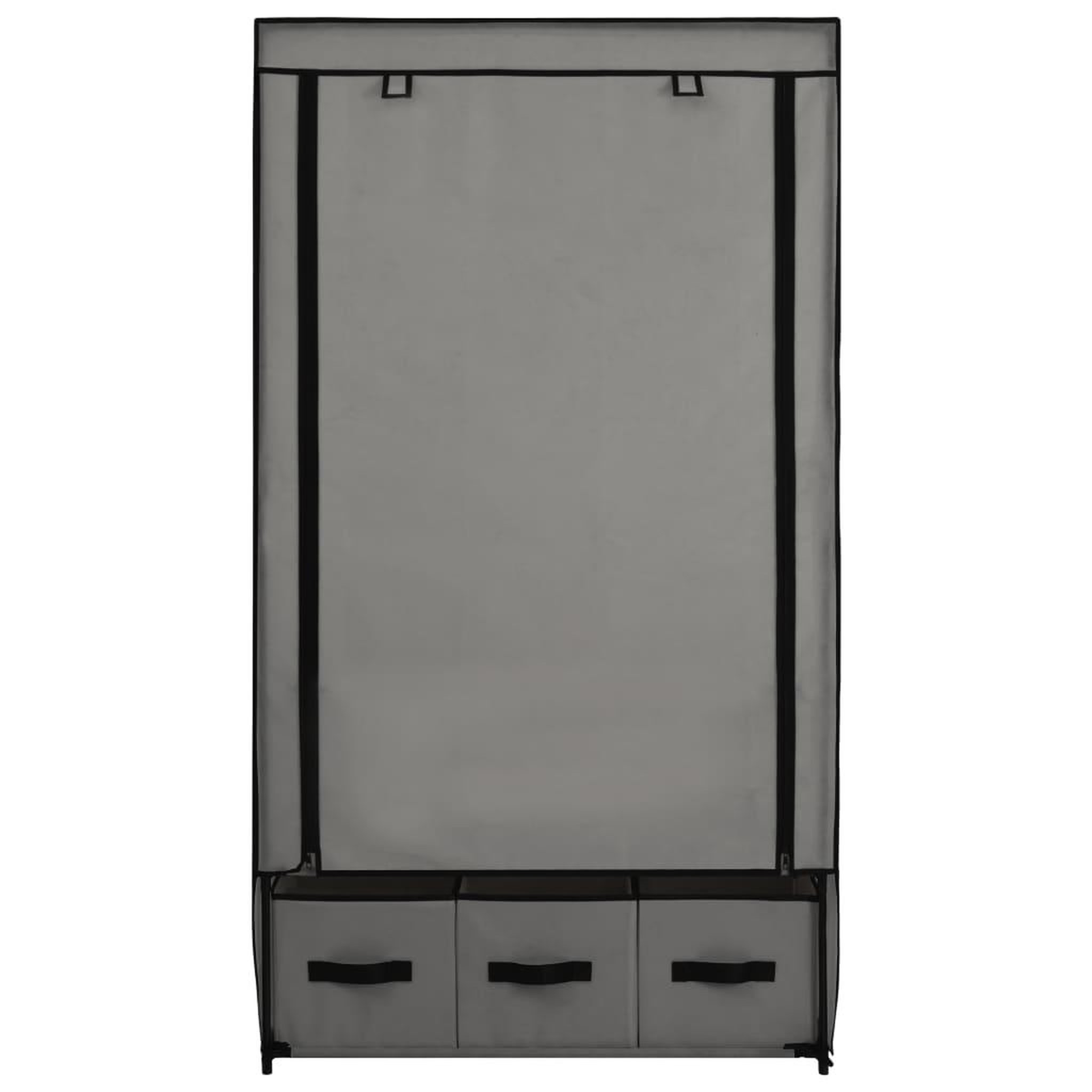 Voir la diapositive 5 : VIDAXL Garde-robe Gris 87 x 49 x 159 cm Tissu