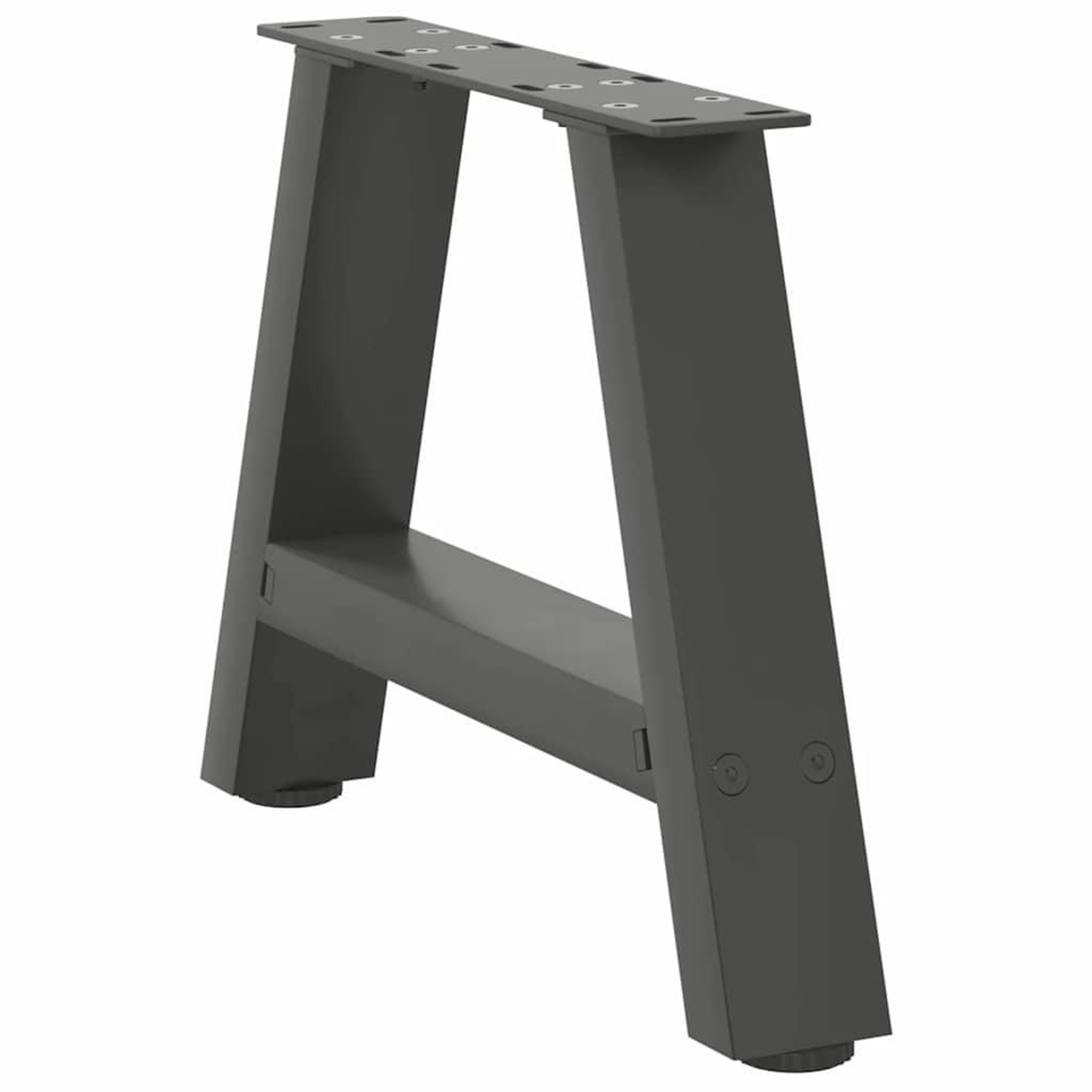Voir la diapositive 4 : VIDAXL Pieds de table basse forme de A 2 pcs anthracite 30x(30-31) cm