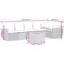 Voir la diapositive 3 : VIDAXL Salon de jardin 7 pcs avec coussins noir resine tressee