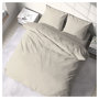 Voir la diapositive 1 : COTE DECO Parure housse de couette unie en satin de coton 80 fils  VOLUPTE 