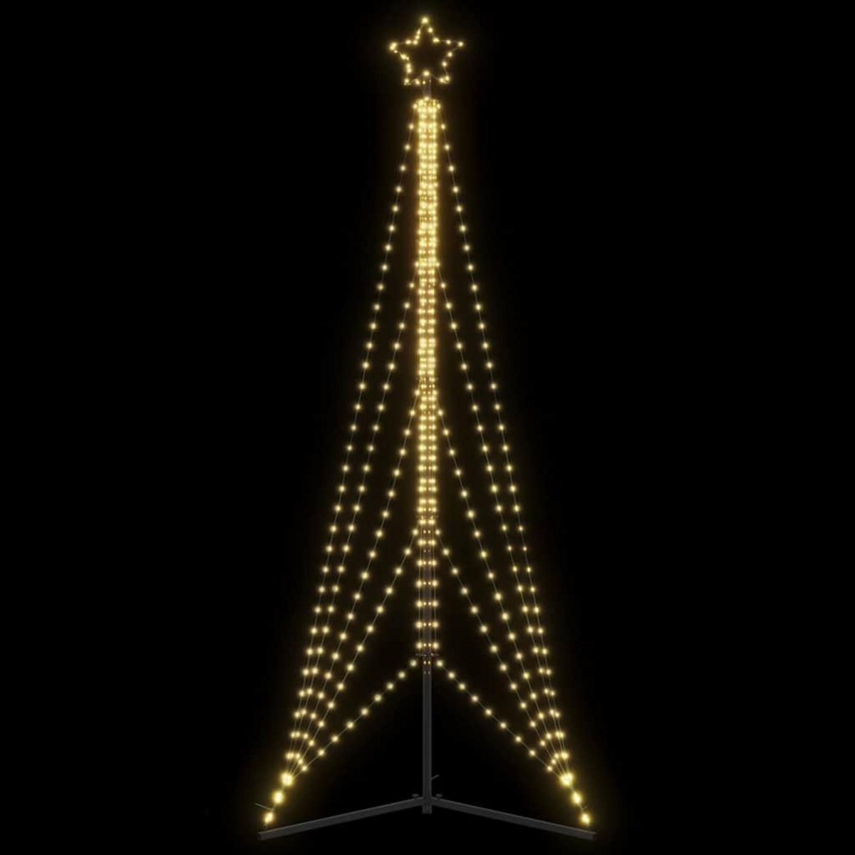 VIDAXL Sapin de Noël a LED 525 LED blanc chaud 302 cm