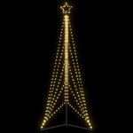 VIDAXL Sapin de Noël a LED 525 LED blanc chaud 302 cm