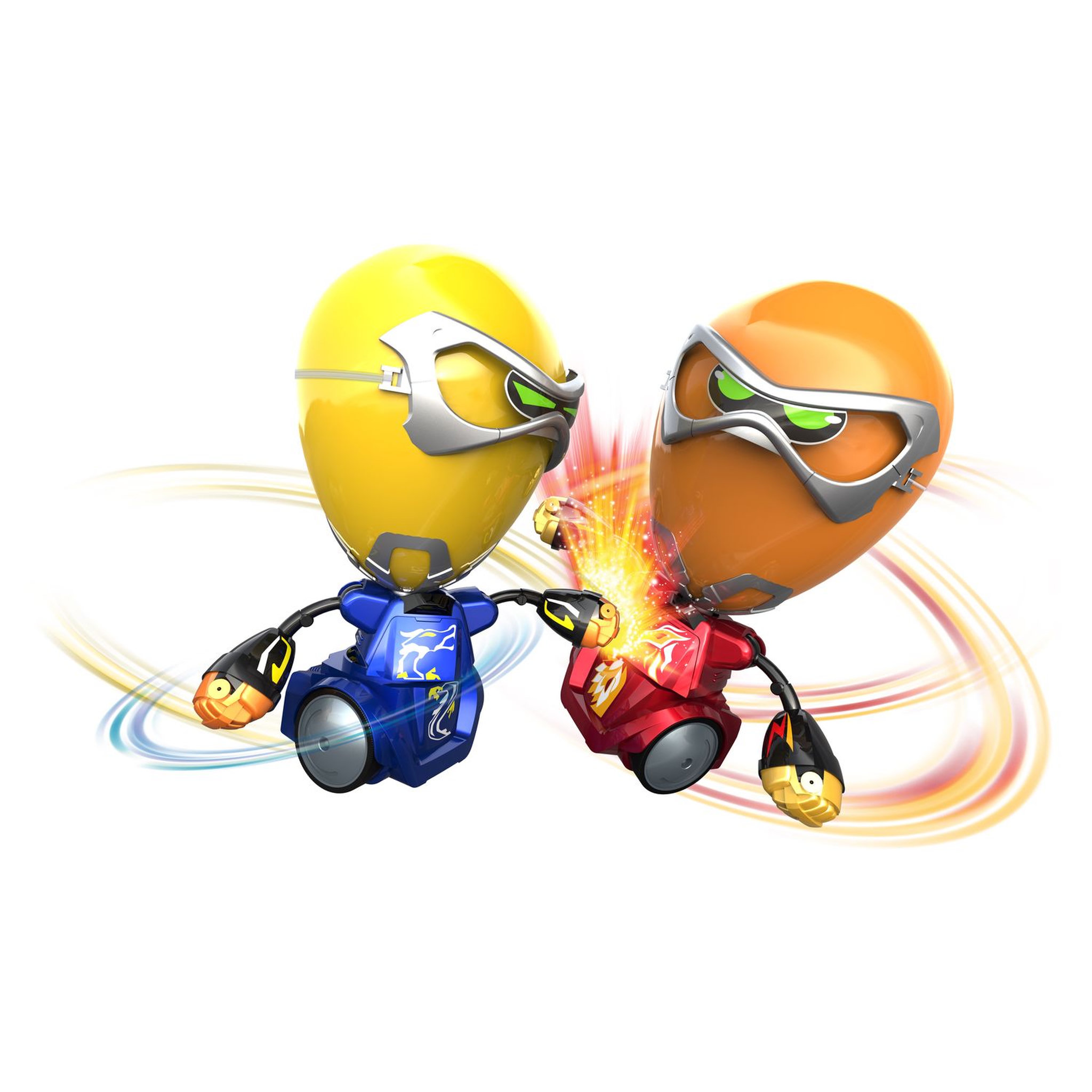Voir la diapositive 3 : SILVERLIT Pack de 2 robots de combat Balloon