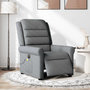 Voir la diapositive 3 : VIDAXL Fauteuil inclinable de massage electrique gris fonce tissu