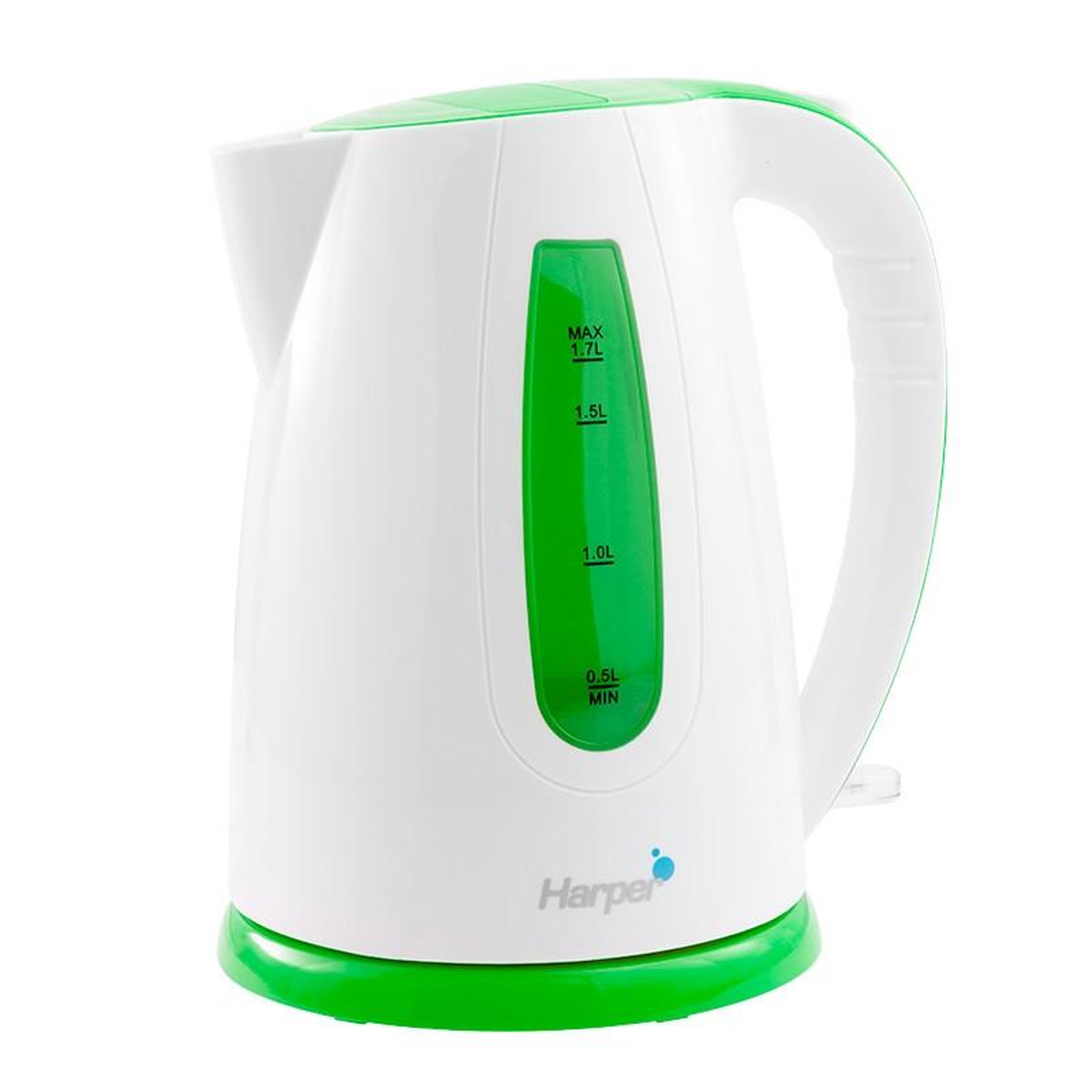 Voir la diapositive 1 : Harper Bouilloire Base Pivotante 1.7l Hwk11 Vert Harper