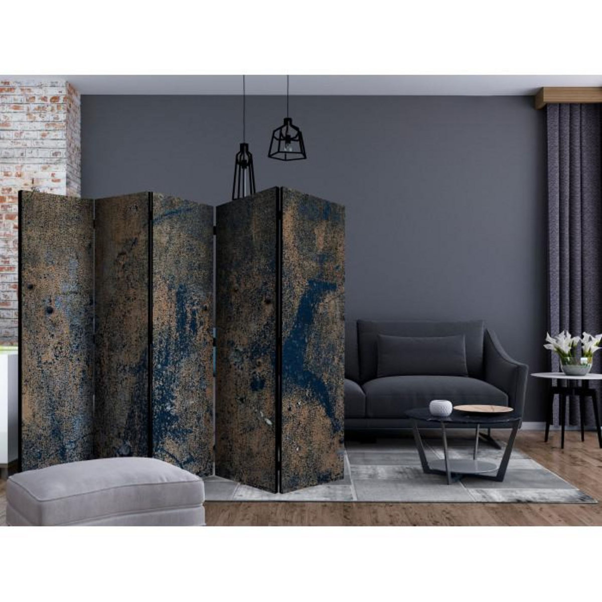 Paris Prix Paravent 5 Volets  Prehistoric Dance  172x225cm