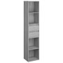 Voir la diapositive 2 : VIDAXL Bibliotheque Sonoma gris 36x30x171 cm Bois d'ingenierie